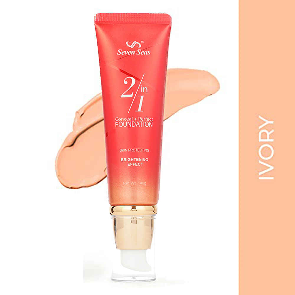 Buy Seven Seas 2 In 1 Concealer + BB Perfect Foundation 40G (Ivory) - Purplle