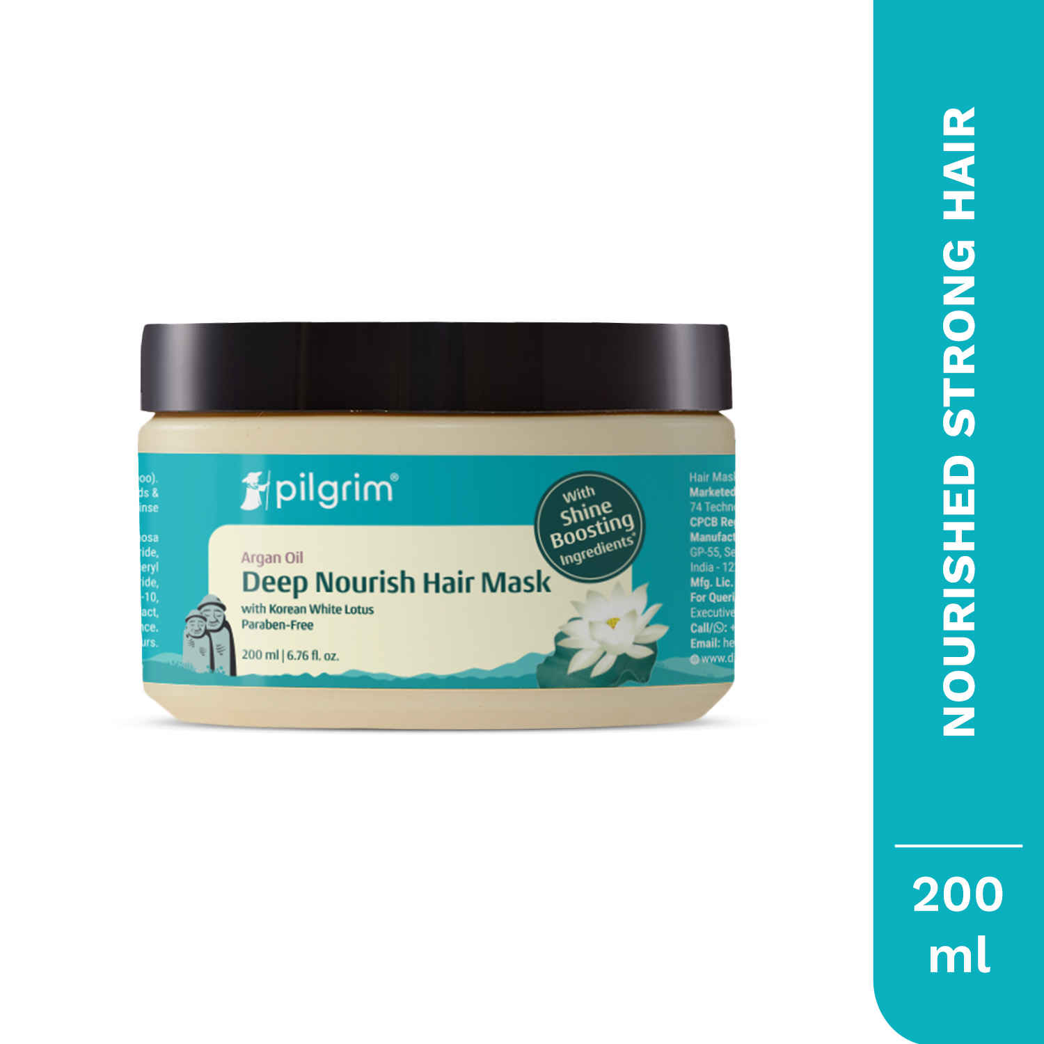 Buy Pilgrim Argan Oil Hair Mask with White Lotus & Camellia ,200 gm - Purplle
