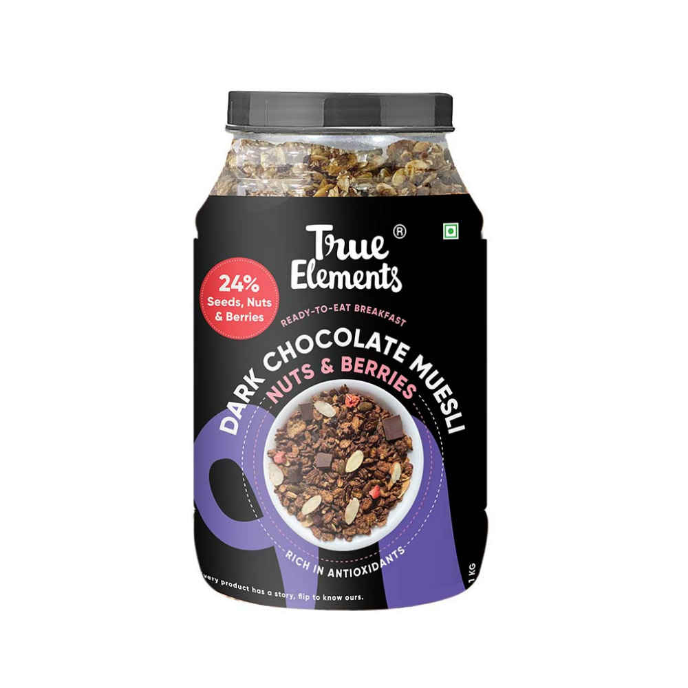 True Elements Dark Chocolate Muesli 1kg