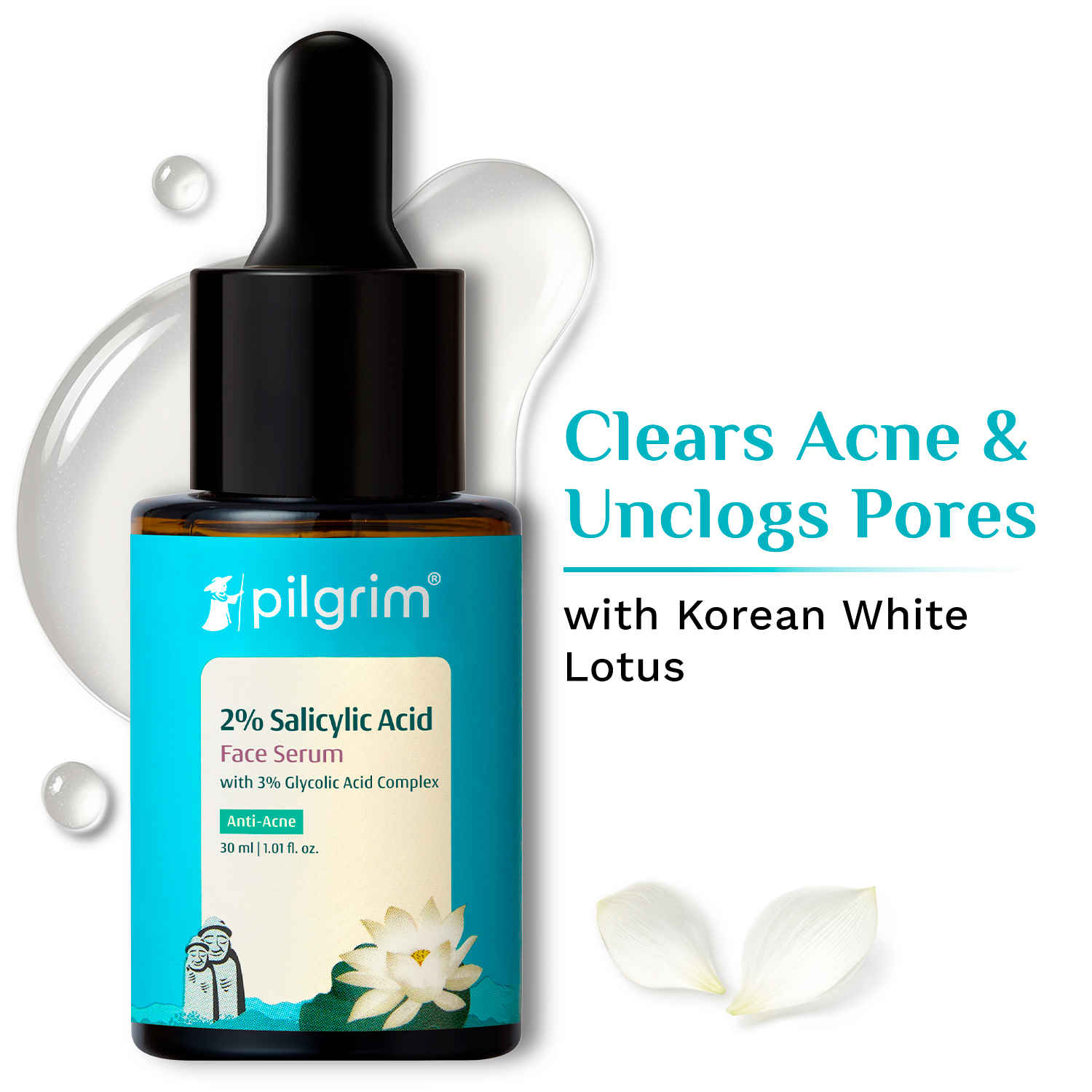 Buy Pilgrim Salicylic Acid & Niacinamide Oil Control Serum, 30 ml - Purplle