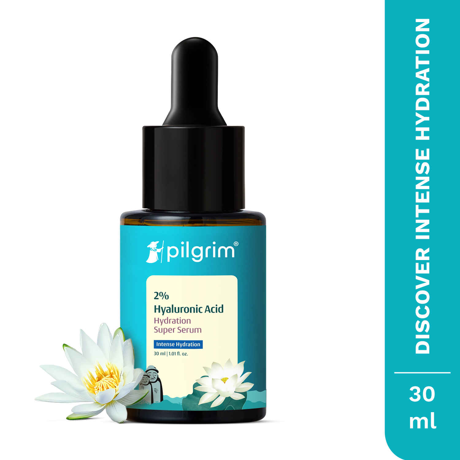 Buy Pilgrim 2% Hyaluronic Acid Hydration Super Serum with Kiwi & Watermelon extracts, 30 ml - Purplle