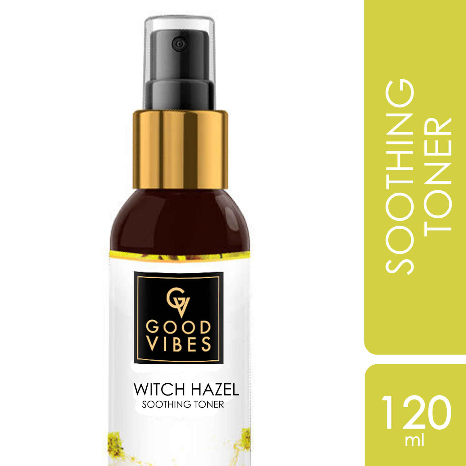 Buy Good Vibes Witch Hazel Soothing Toner | Hydrating, Soothing | No Parabens, No Alcohol, No Sulphates, No Mineral Oil, No Animal Testing (120 ml) - Purplle