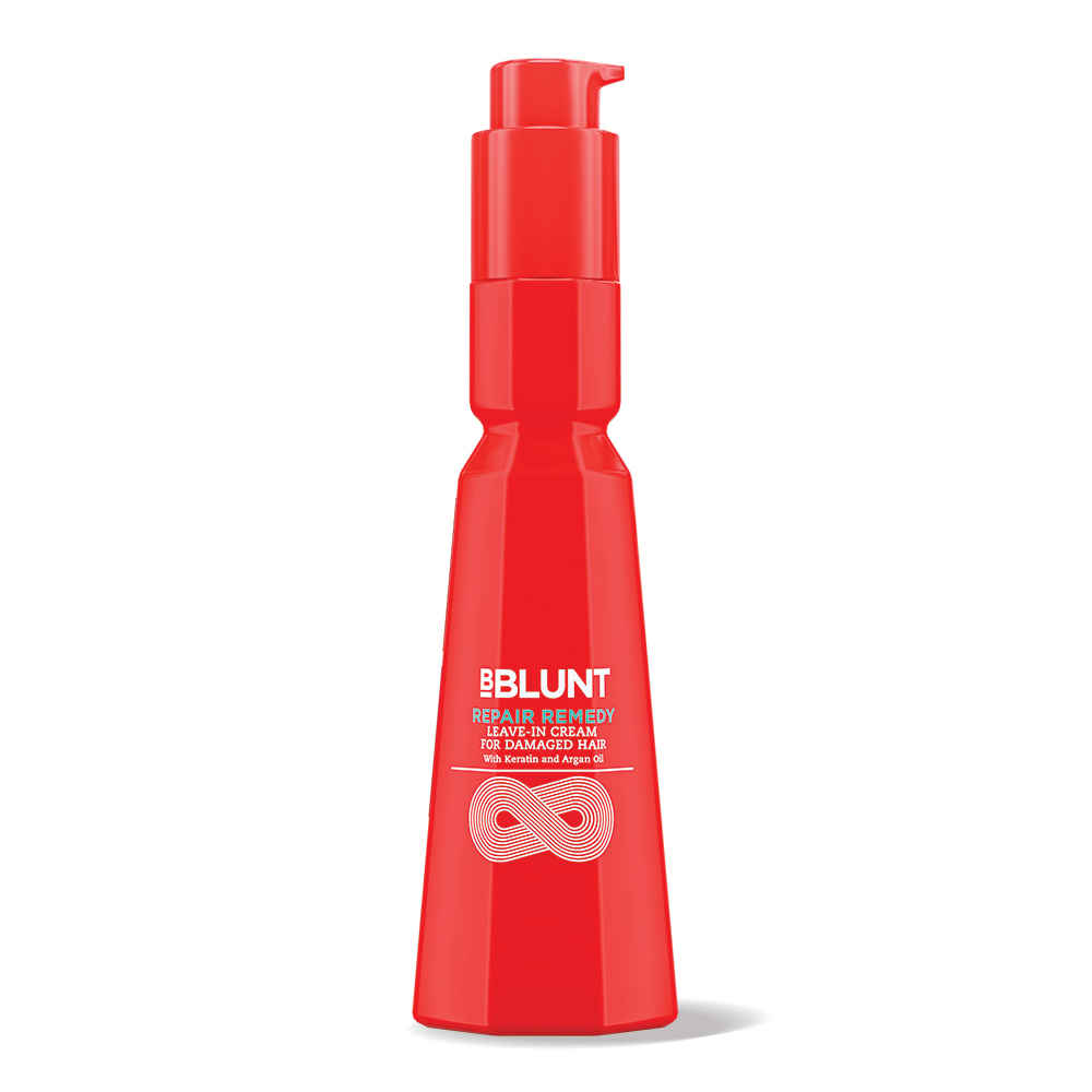 Buy BBLUNT Repair Remedy, Leave-In-Cream For Damaged Hair, with Keratin, Argan Oil and a Unique Colour Protect Formula - 150 GM - Purplle