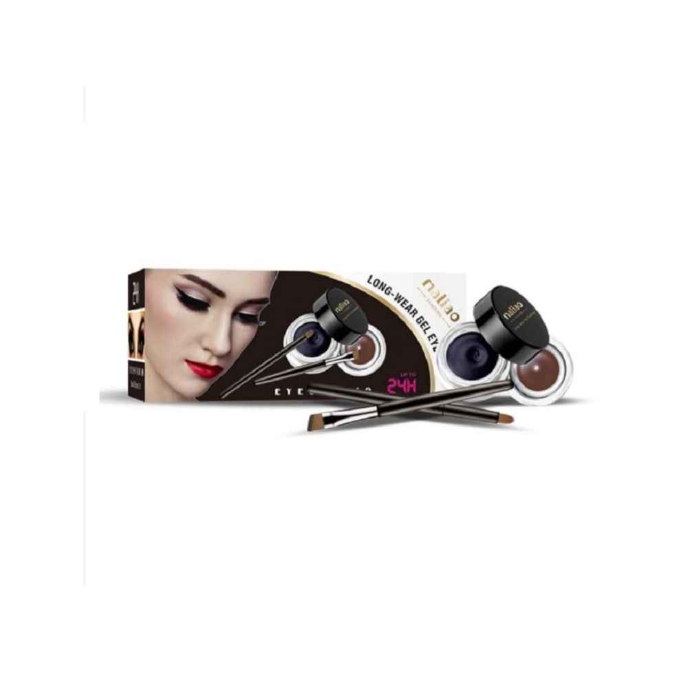 Buy MALIAO PROFESSIONAL LONG WEAR BLACK AND BROWN GEL EYELINER M71 - Purplle