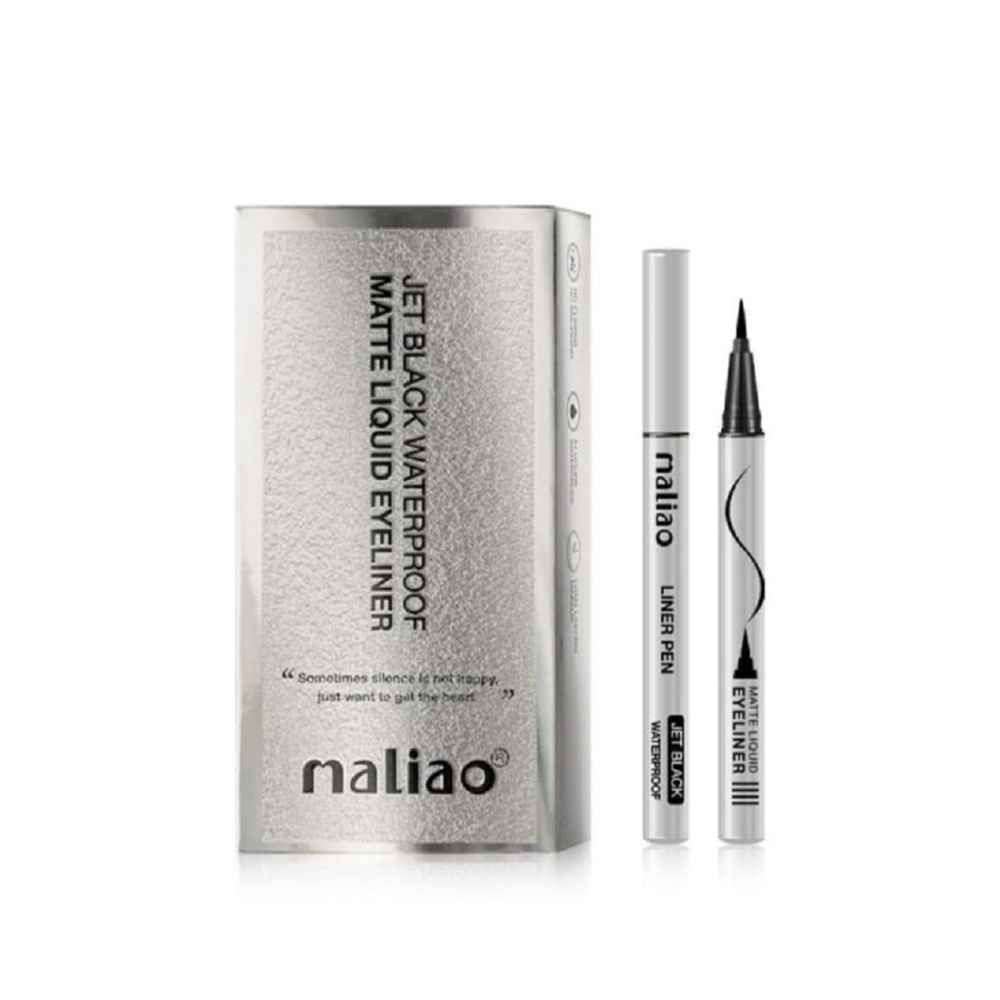 Buy MALIAO PROFESSIONAL MATTE LOOK JET BLACK LIQUID EYELINER M212 - Purplle