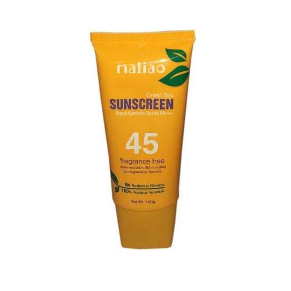 Buy MALIAO PROFESSIONAL GREEN TEA SUNSCREEN LOTION SPF45 100GMS M218 - Purplle
