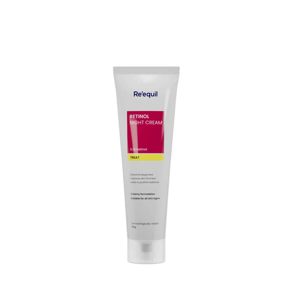 Buy Re'equil 0.1% Retinol Night Cream For Wrinkles & Skin Tightening - Purplle
