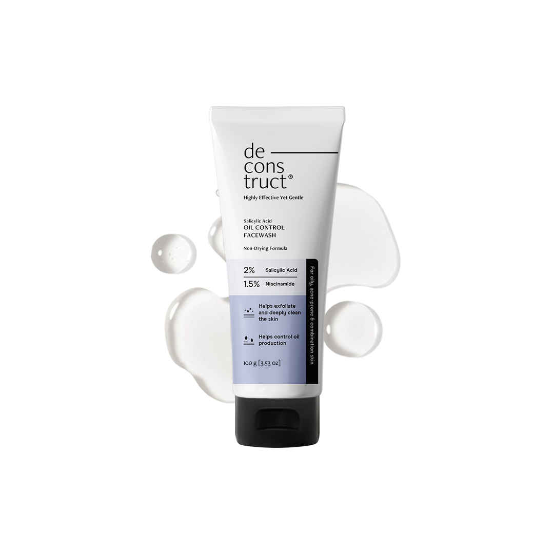 Buy Deconstruct Salicylic Acid + Niacinamide Face Wash for Oil Control & Acne-Prone Skin (100 gm) - Purplle