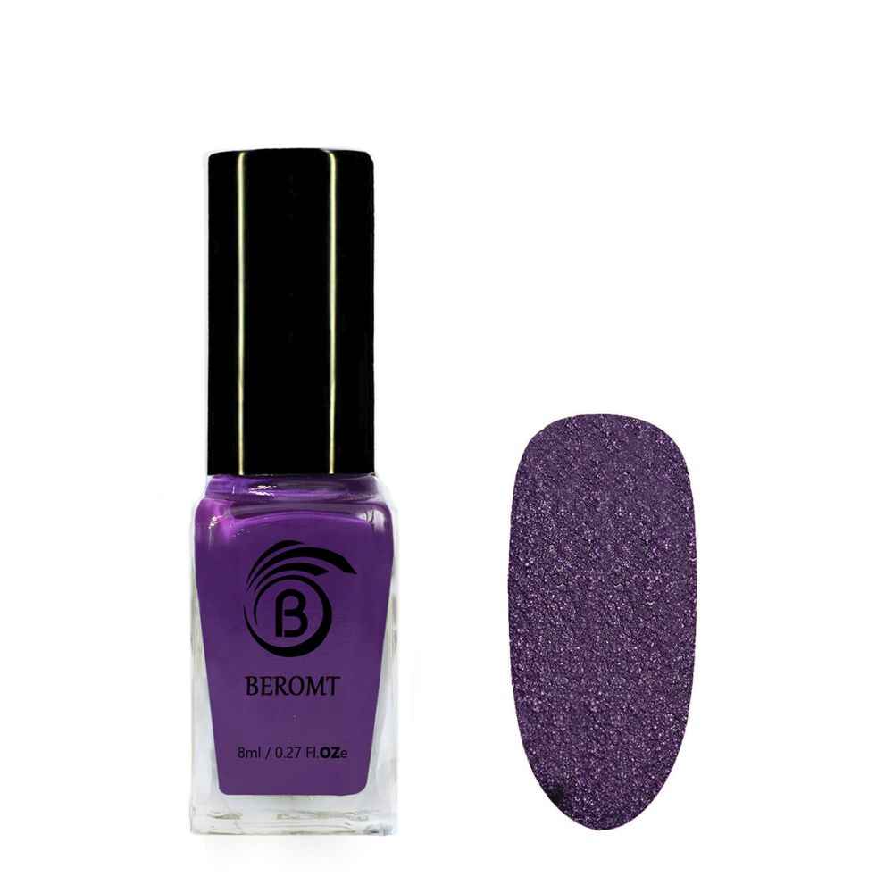Buy Beromt Matte Sugar Crush Nail Polish Purple Streak Candy (8 ml) - Purplle
