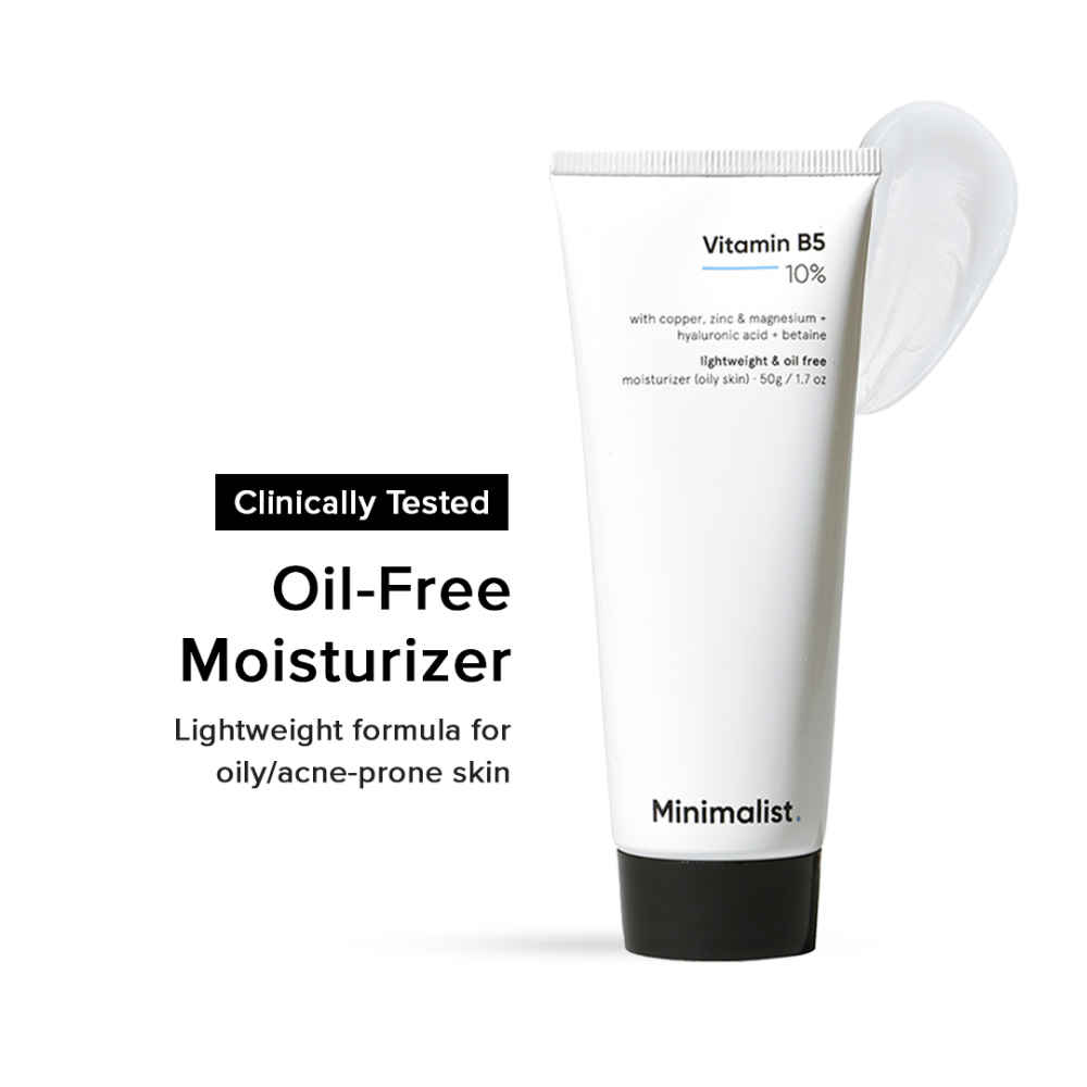 Buy Minimalist 10% Vitamin B5 Oil Free Moisturizer with Zinc, Copper, Magnesium & HA for Oily skin 50 gm - Purplle