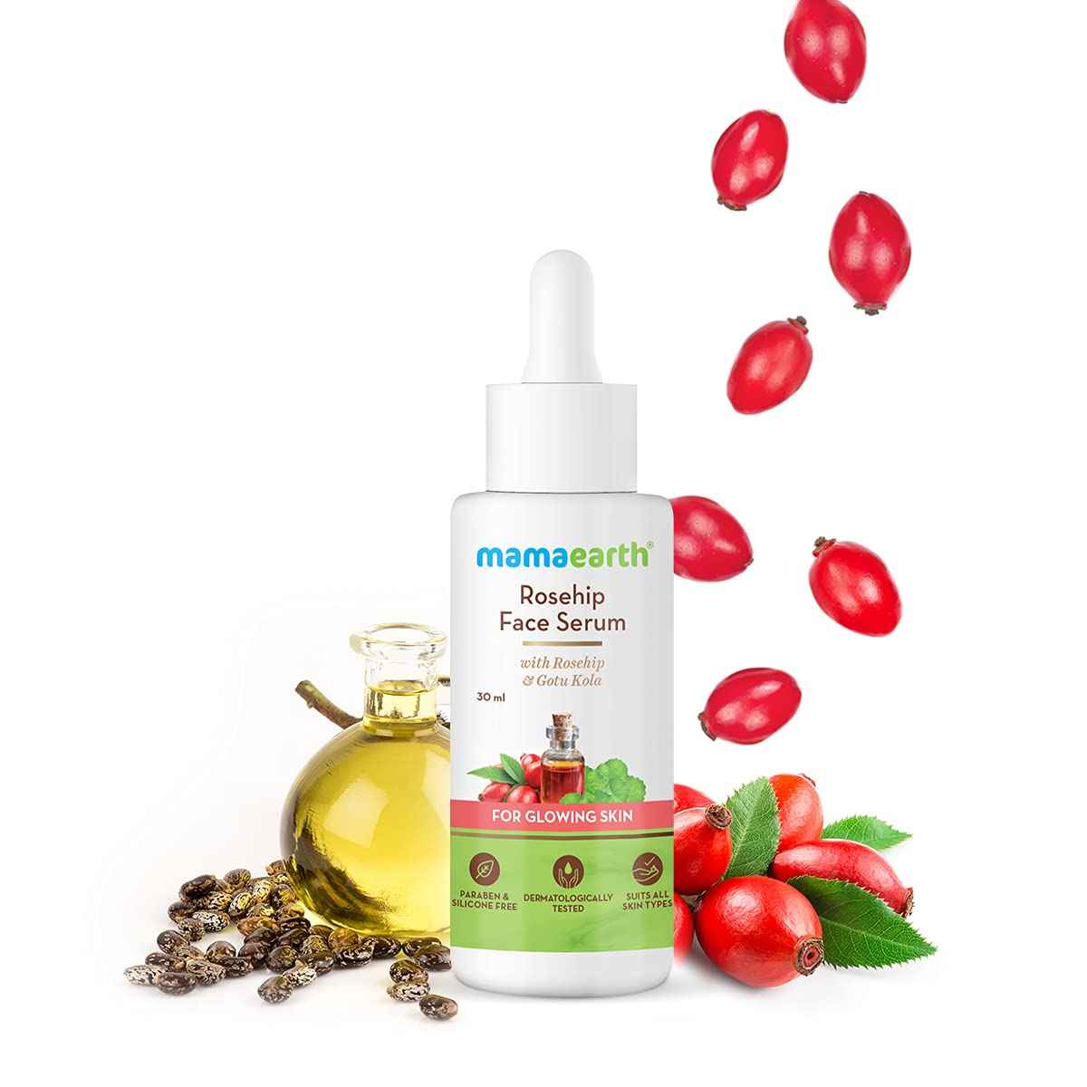 Buy Mamaearth Rosehip Face Serum for Glowing Skin, with Rosehip & Gotu Kola for Glowing Skin - 30 ml - Purplle