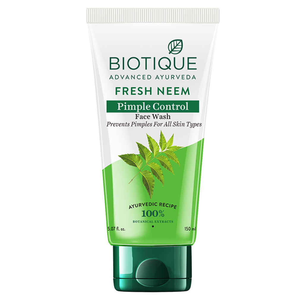 Buy Biotique Fresh Neem Pimple Control Face Wash (150 ml) - Purplle