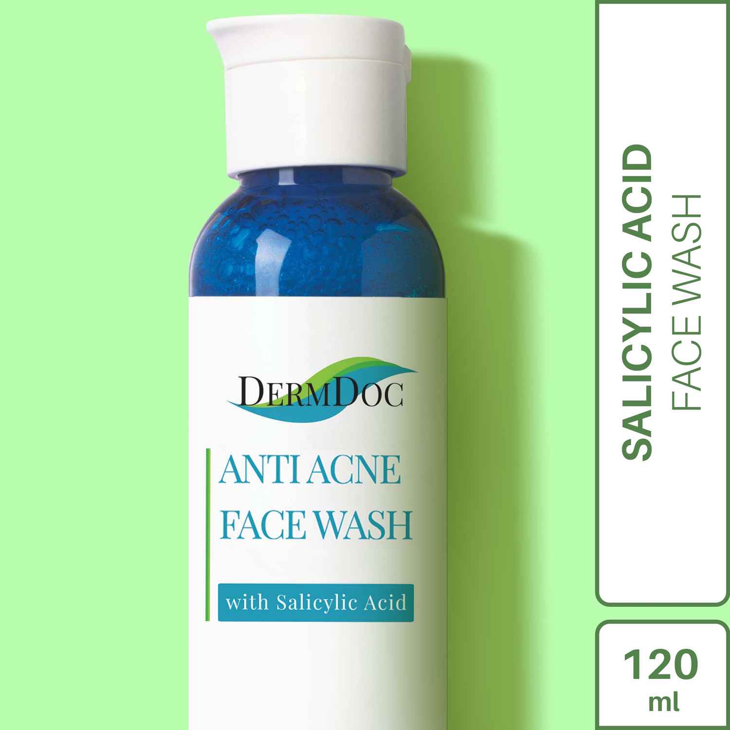 Buy DermDoc Salicylic Acid Face Wash for Acne (120 ml)|For Oily & Acne Prone Skin|Reduces Acne & Blackheads, Regularizes Sebum Production, Evens Skin Texture|Paraben Free, Silicone Free, Sulfate Free, Cruelty Free - Purplle