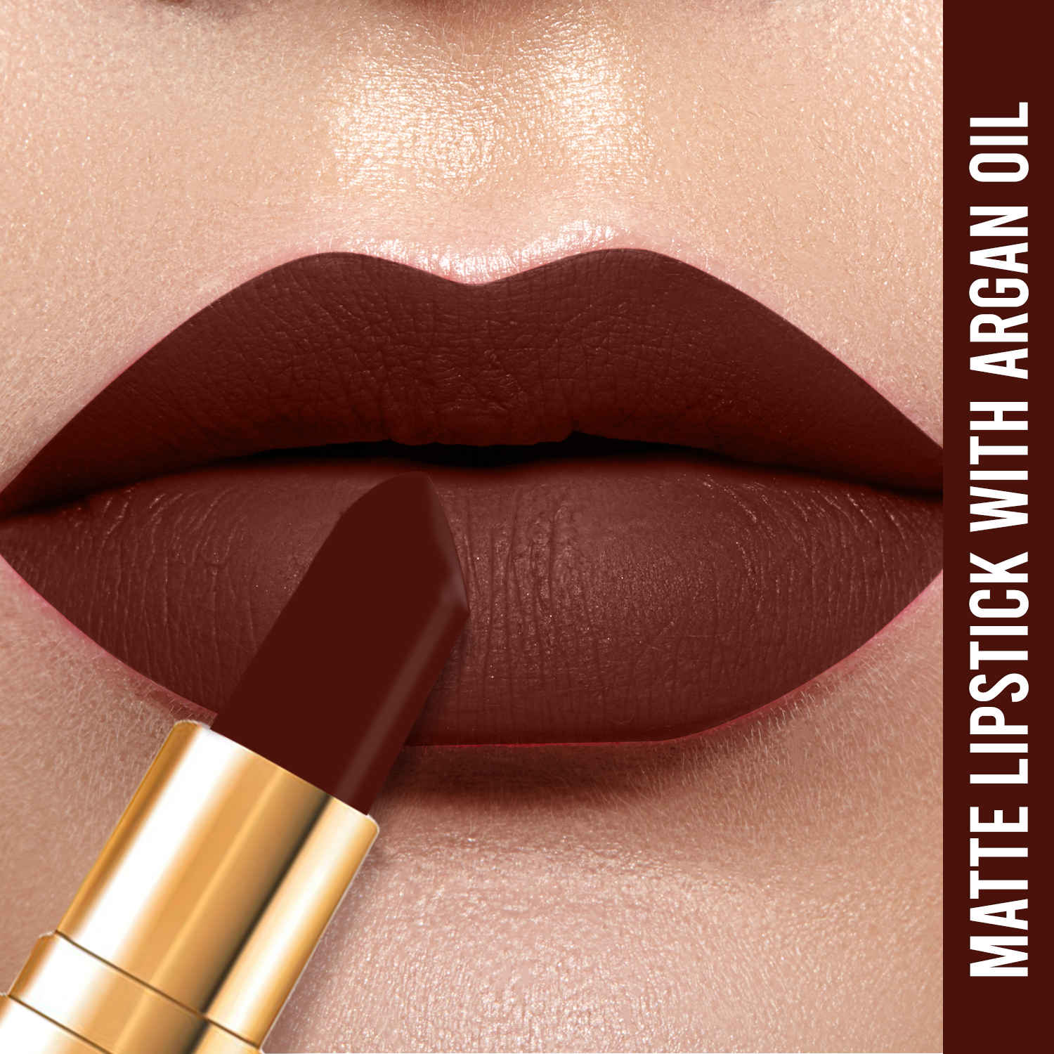 Buy NY Bae Argan Oil Infused Matte Lipstick Runway Range - Glitterati 7 (4.5 g) | Maroon | Rich Colour | Long lasting | Smudgeproof | Cruelty Free - Purplle