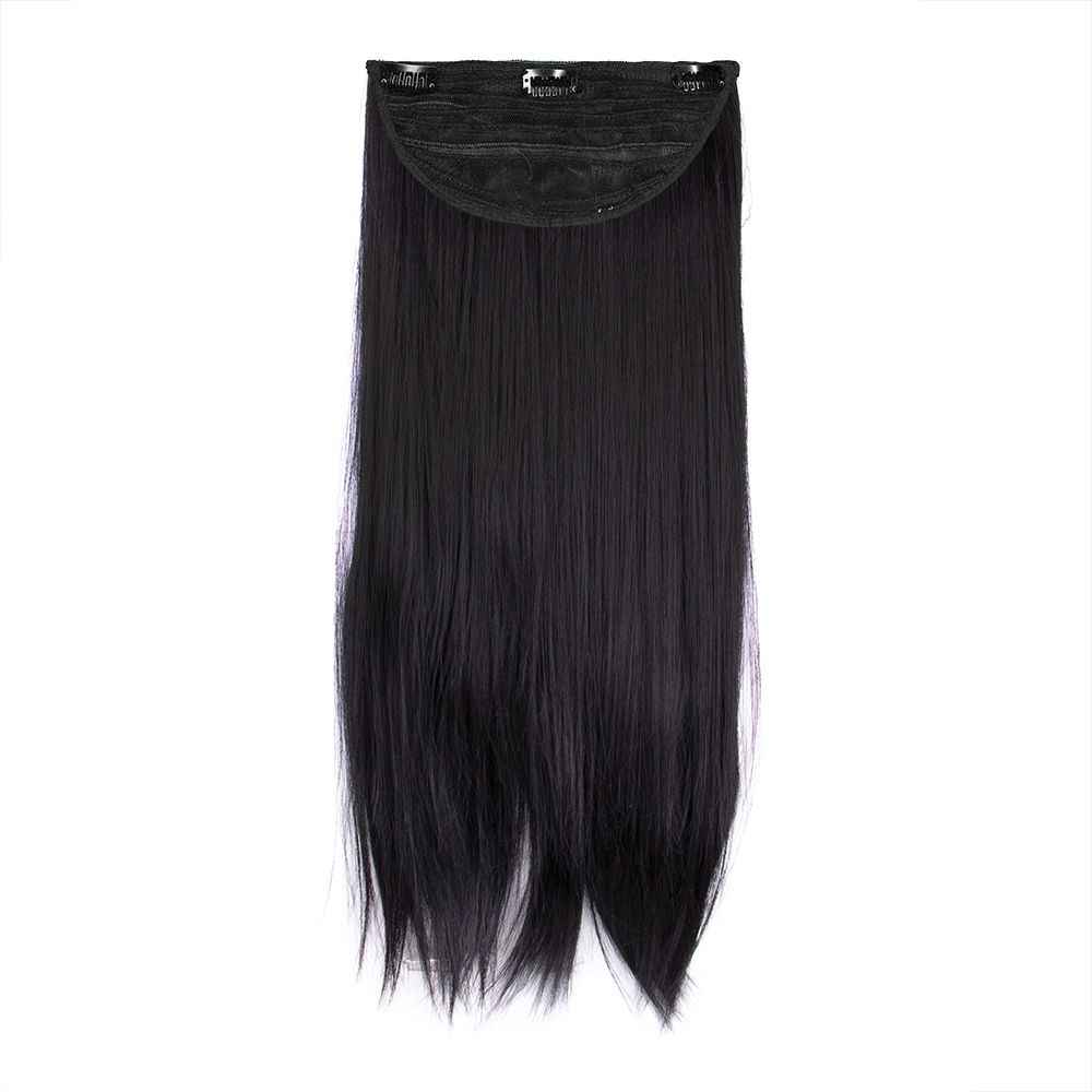 Buy STREAK STREET CLIP-IN 18" JET BLACK STRAIGHT HAIR EXTENSIONS - Purplle
