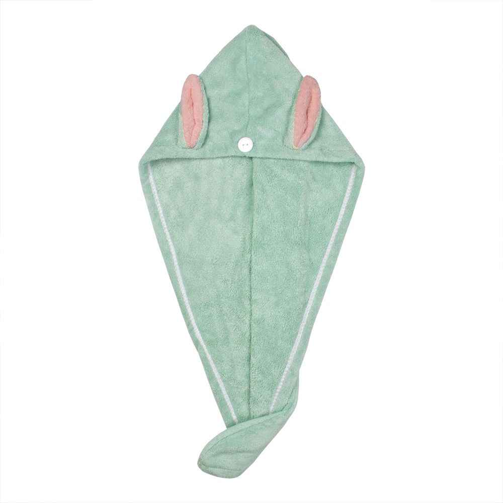 Buy Streak Street Microfiber Hair Wrap Towel- Mint Bunny - Purplle