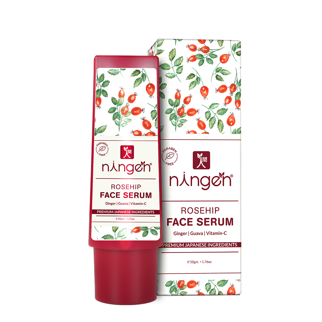 Buy Ningen Rosehip Face serum I Goodness of Ginger, Guava, Vitamin-C I Irritation Free, Paraben Free I Helps Reduce Fine Lines, Improve Overall Skin Texture I(50 g) - Purplle