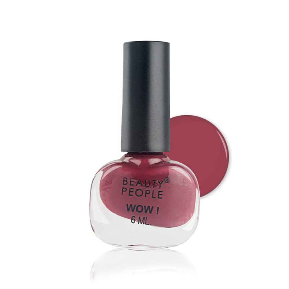Buy Beauty People Wow Range Nail Polish intense burgundy 214 - Purplle