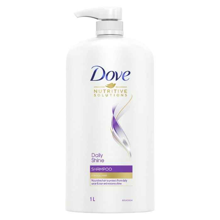 Buy Dove Daily Shine Shampoo 1 ltr - Purplle