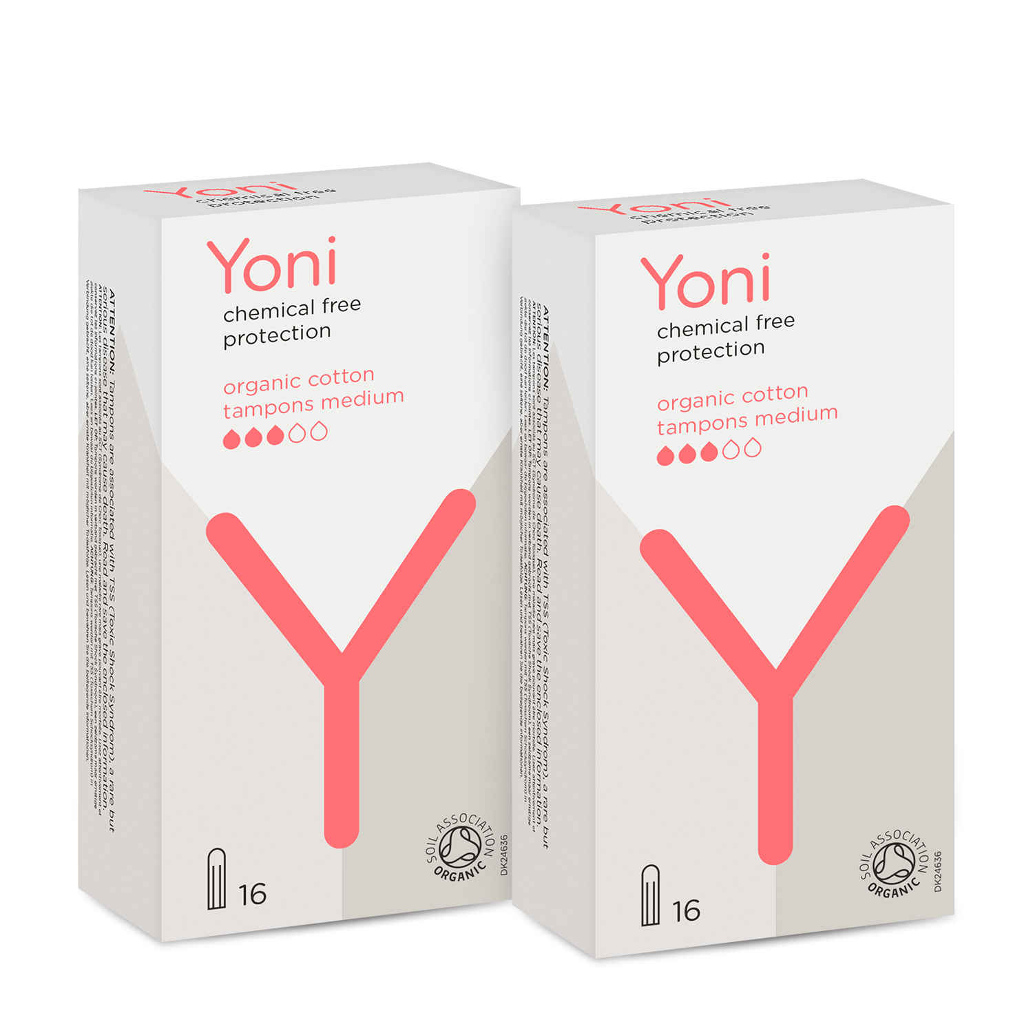 Buy Yoni 100% Organic Cotton, Biodegradable Tampons Medium 16 pcs - Pack of 2 - Purplle
