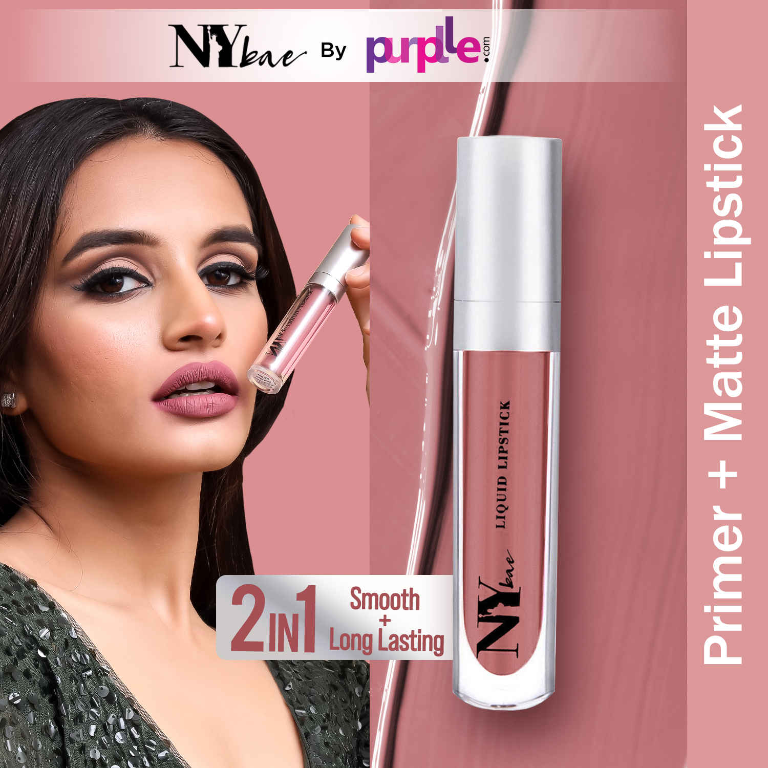 Buy NY Bae Confessions Of A Lip-a-holic Liquid Lipstick | Primer + Matte | Nude Brown | Moisturizing | Long Lasting | Ladies Night 6 (4.5 ml) - Purplle