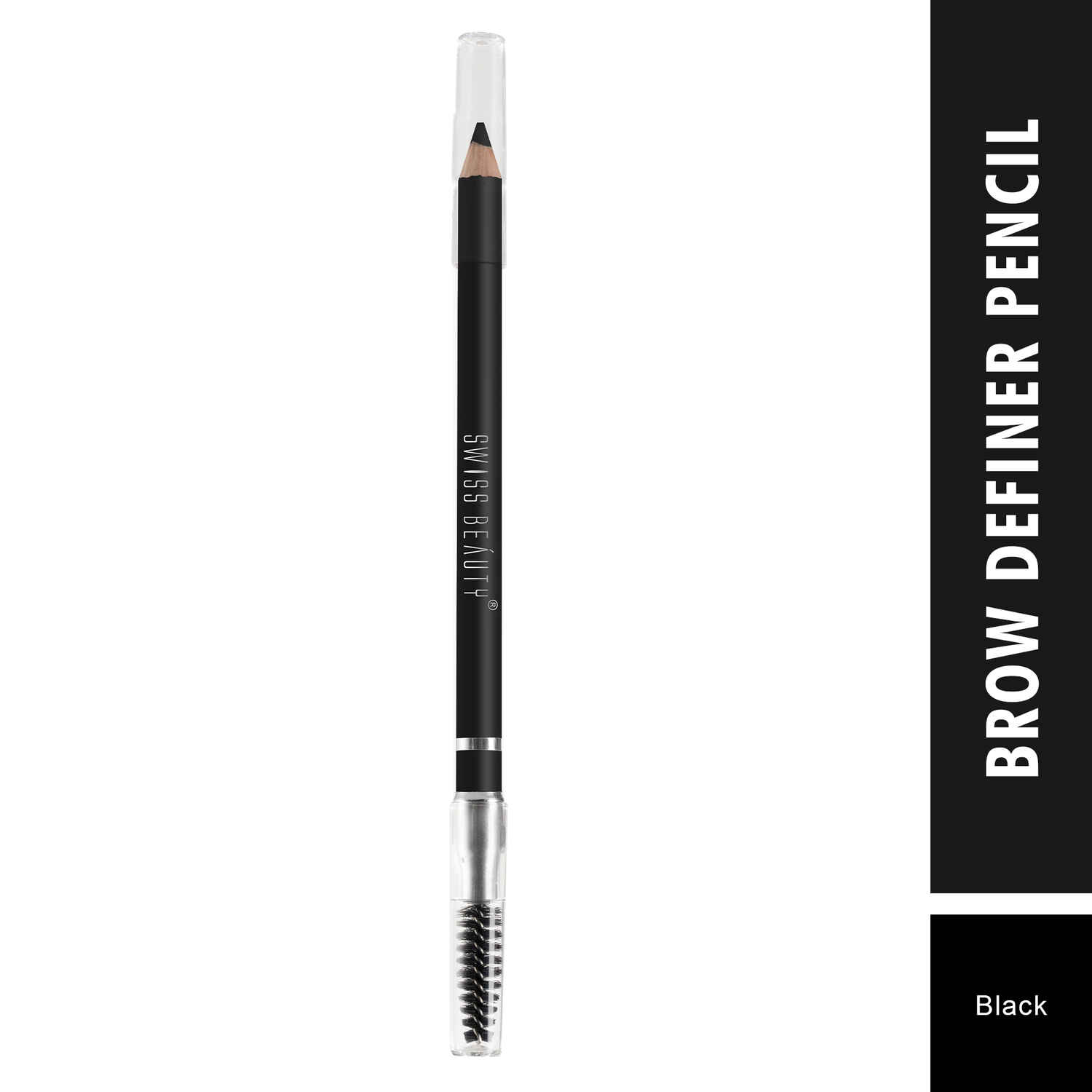 Buy Swiss Beauty Brow Definer Pencil - 04 Black - 4 - 1.5 gm - Purplle
