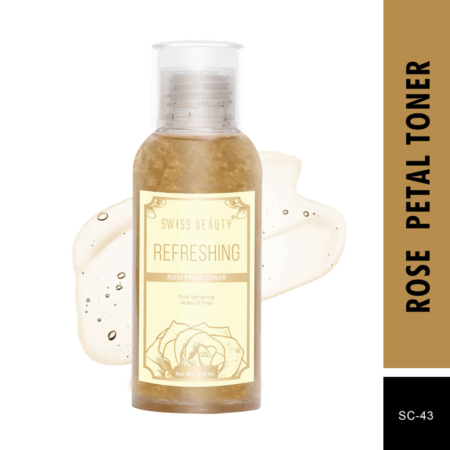 Buy Swiss Beauty Refreshing Rose Petal Toner - Transparent - 120 ml - Purplle