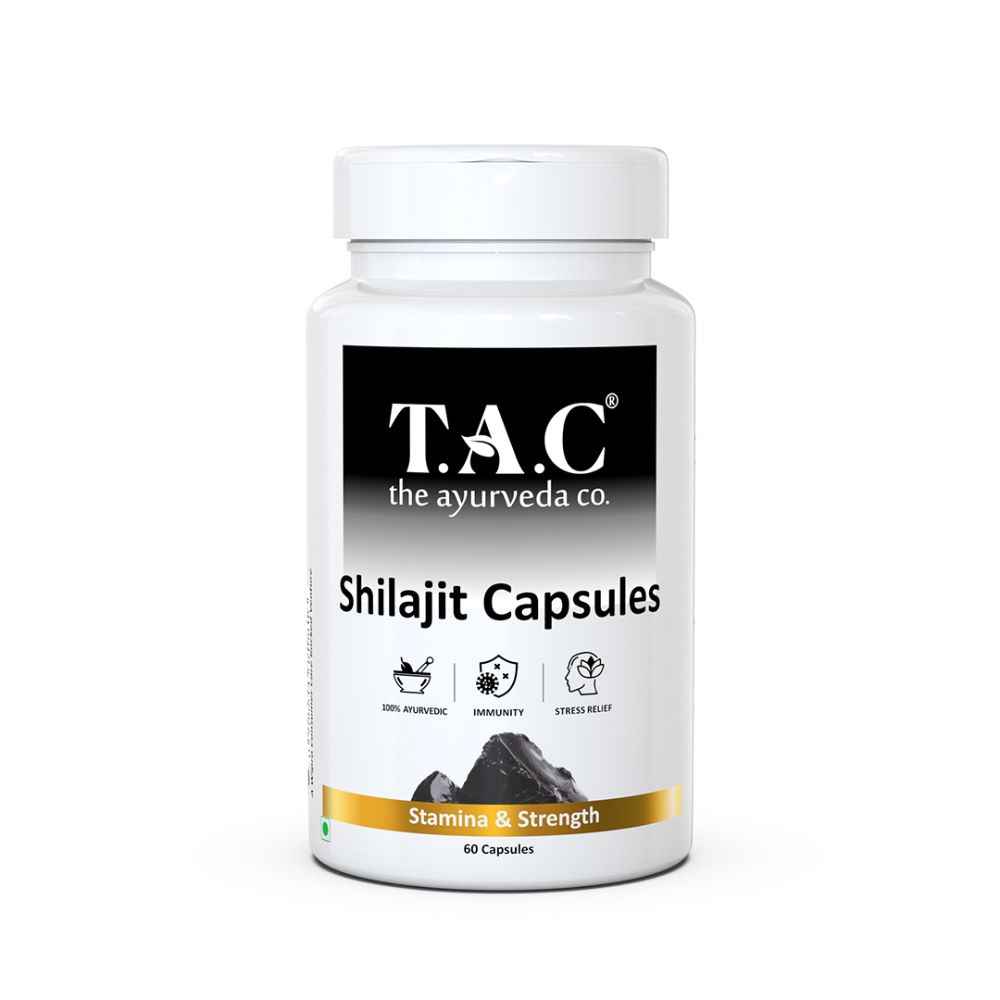 Buy TAC - The Ayurveda Co. Shilajit Capsules For Vigour, Vitality & Stamina - Purplle