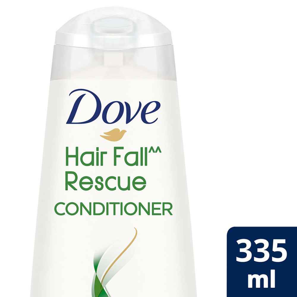Buy Dove Hair Fall Rescue Hair Conditioner with Sunflower Oil and Moisture Lock Technology, For Hair Fall Control and Silky, Smooth Hair, 335 ml - Purplle