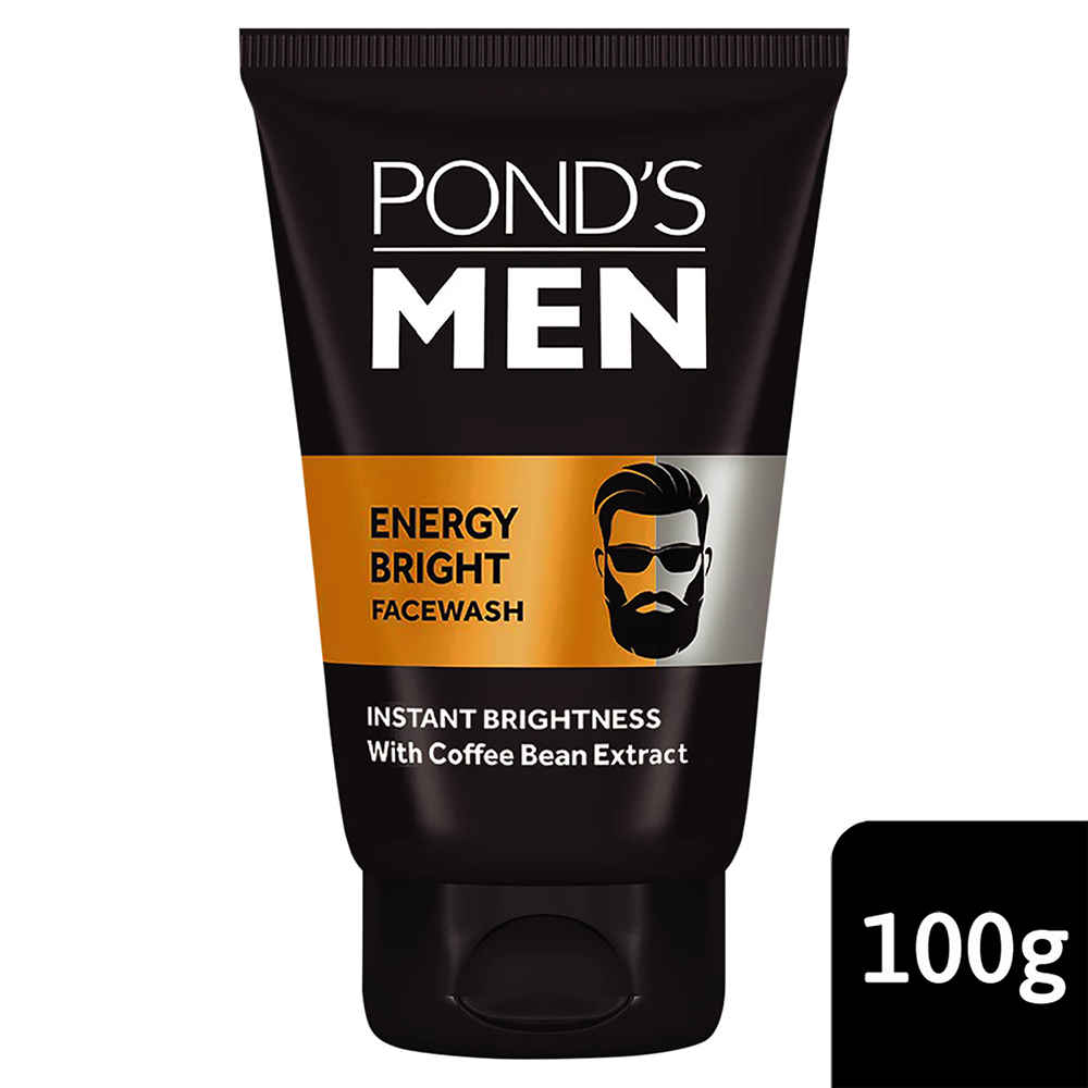 Buy Pond's Men Energy Bright Anti-Dullness Facewash With Coffee Bean, 100 g - Purplle