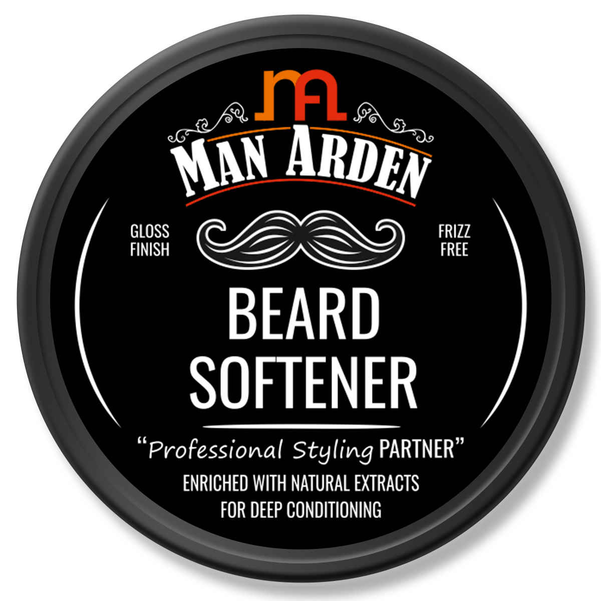 Buy Man Arden Beard Softener Professional Styling For Gloss Finish, Healthy Beard Growth (50 g) - Purplle