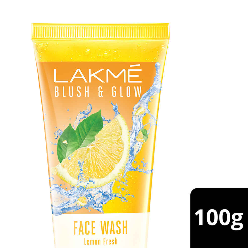 Buy Lakme Blush & Glow Lemon Freshness Gel Face Wash With Lemon Extracts (100 g) - Purplle