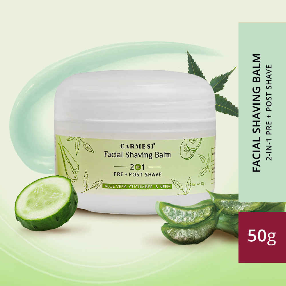 Buy Carmesi Facial Shaving Balm - 2 in 1 Pre & Post Shave - Purplle