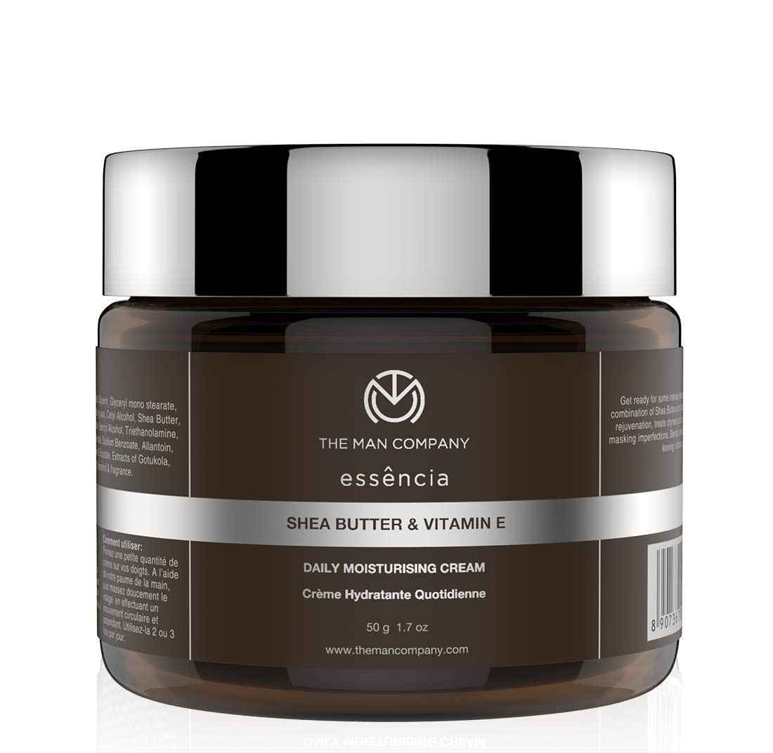 Buy The Man Company Daily Moisturising Cream With Shea Butter And Vitamin E | Hydrates & Rejuvenates | All Skin Type | 50 gm - Purplle