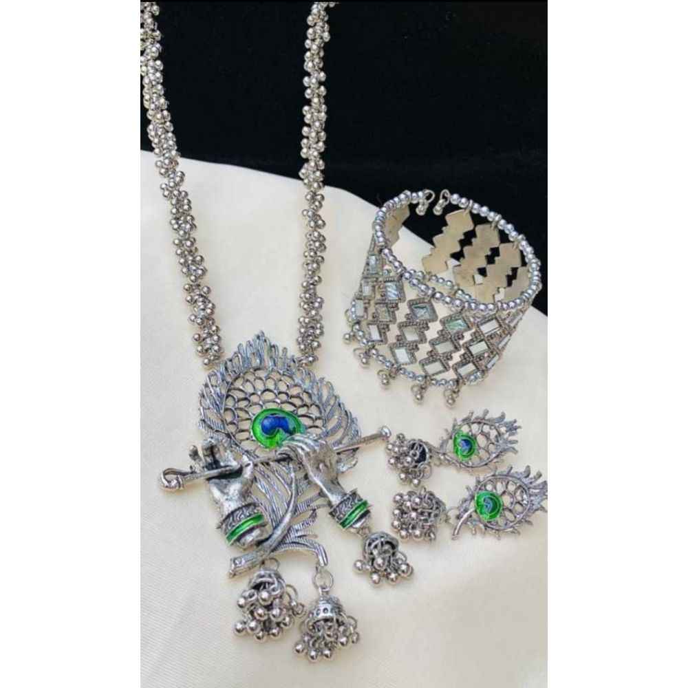 Kanhaiya Gold Tone Silver Necklace main image 1