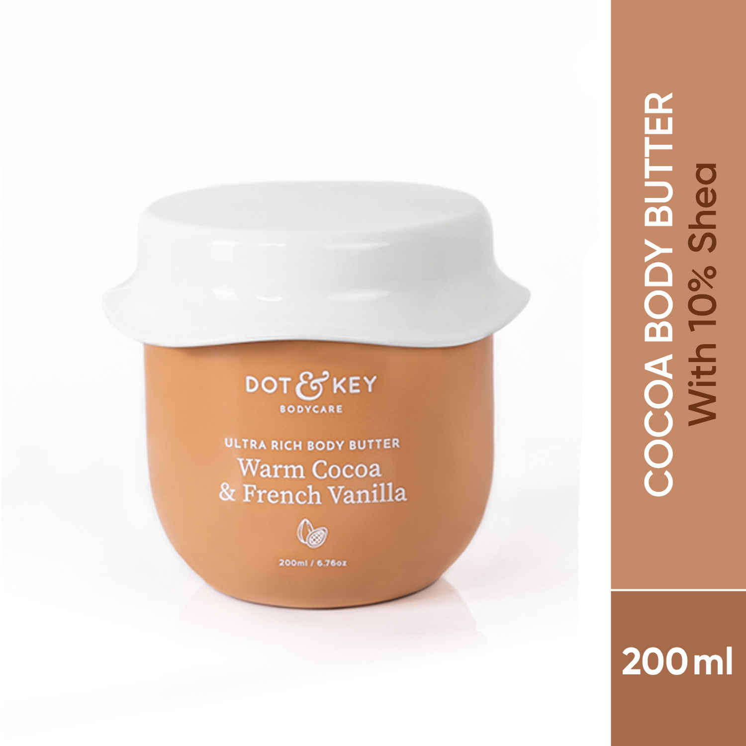 Buy Dot & Key Ultra Rich Body Butter Warm Cocoa & French Vanilla with 10% Shea (200 ml) - Purplle
