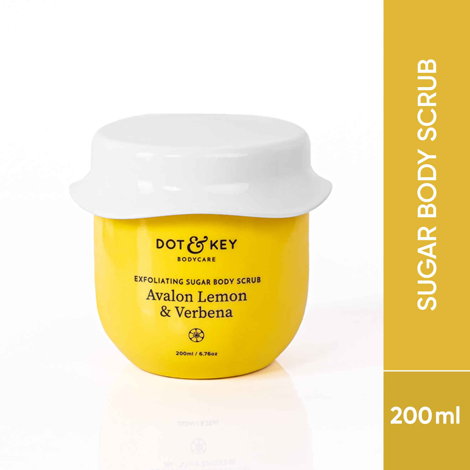 Buy Dot & Key Exfoliating Sugar Body Scrub Avalon Lemon & Verbena (200 ml) - Purplle