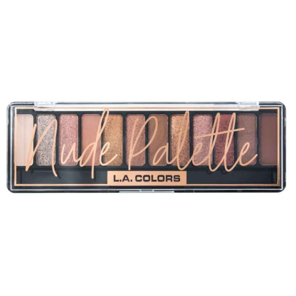 Buy L.A. Colors 12 color enchanting eyeshadow palette stocking suffer - Nude - Purplle