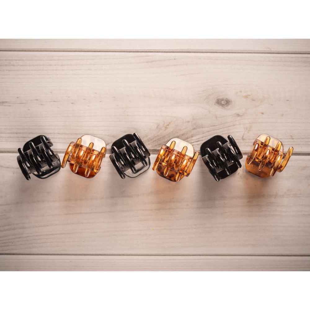 Buy Lilly & Sparkle Mini Hair Claw Clips For Women-Set Of 6 - Purplle