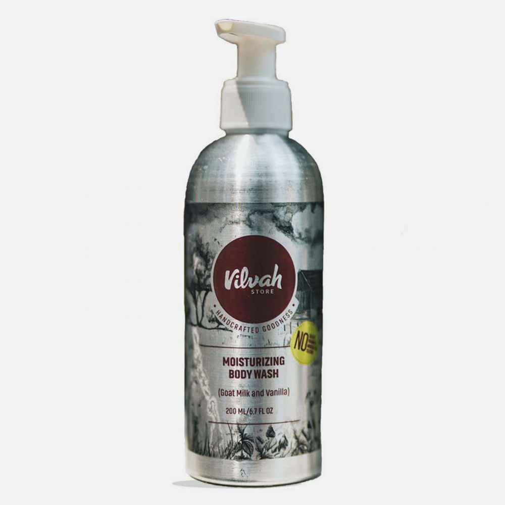 Buy Vilvah Moisturising Bodywash (Goatmilk & Vanilla) - Purplle