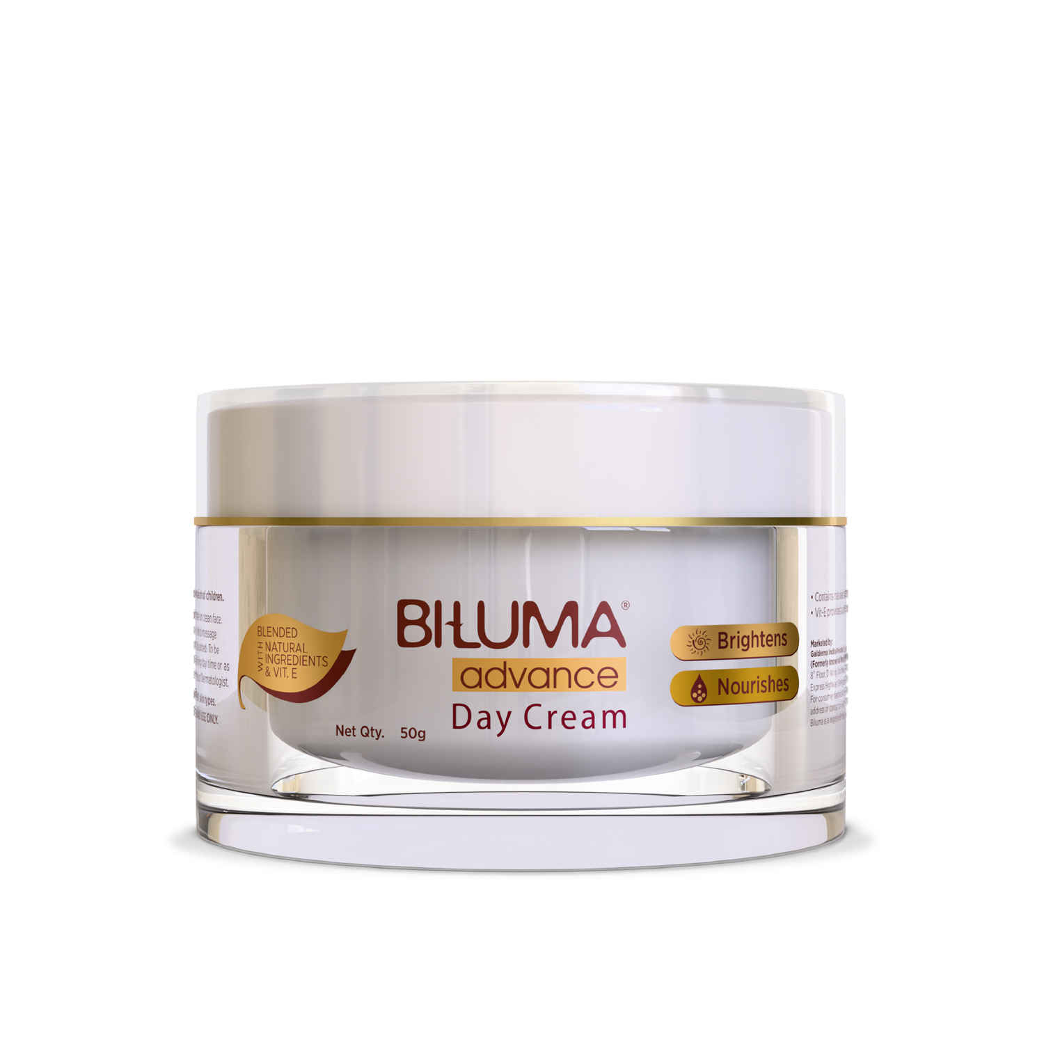Buy Biluma Advance Skin Brightening day cream for even skin tone |Blended with vitamin E and natural Ingredients for dark spots - 50 gm - Purplle