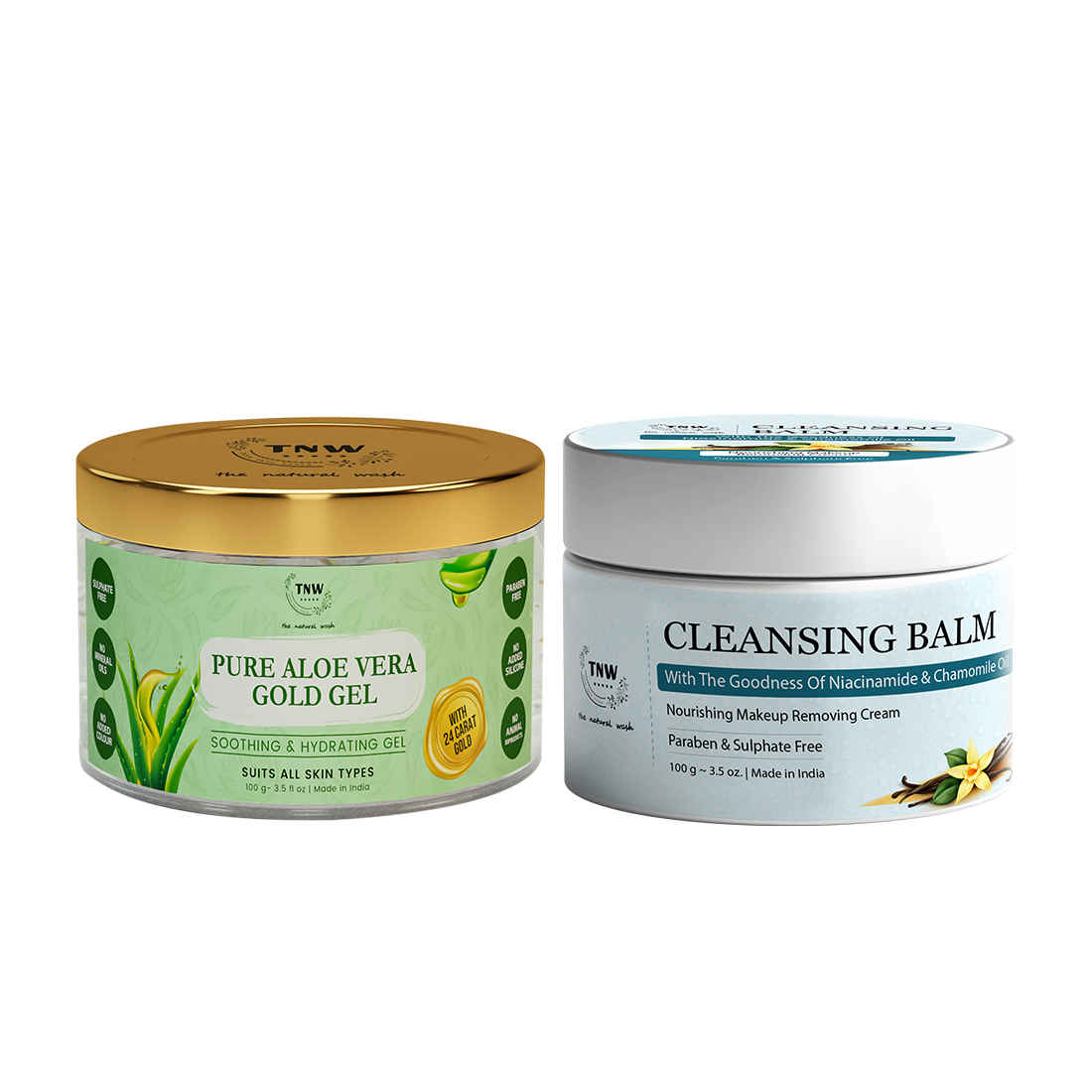 Buy Combo of 2- Cleansing Balm 100gm + Pure Aloe Vera Gold Gel 100gm - Purplle