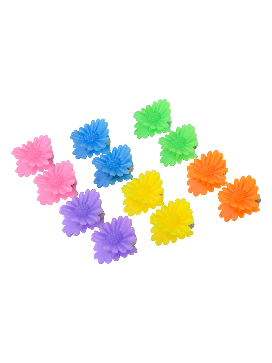 Buy Lilly & Sparkle Multi Colour Daisy Flower Mini Claw Clips Set Of 6 - Purplle