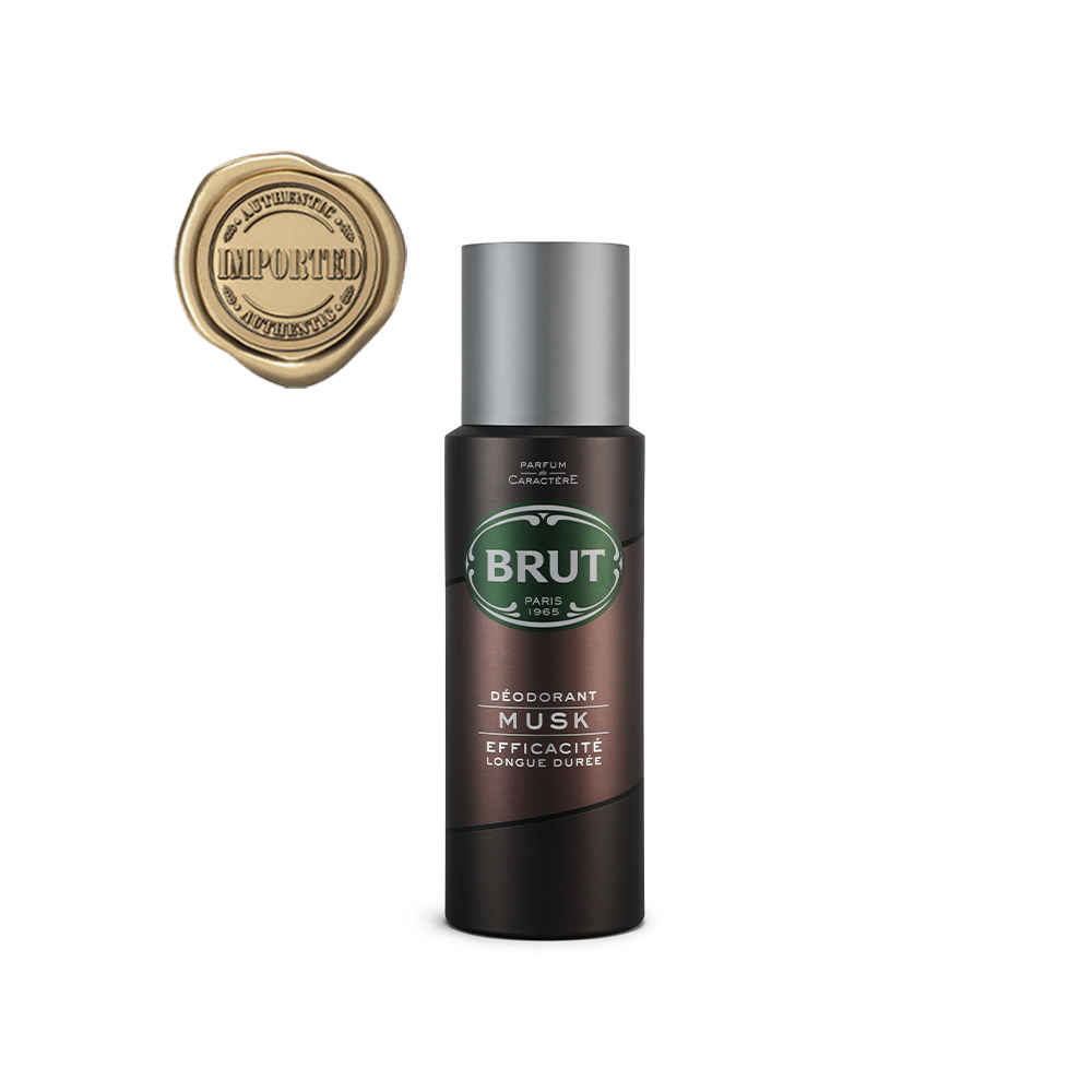 Buy Brut International Musk Deodorant For Men, Long Lasting Deo With Elegant Musky Fragrance, 200 ml - Purplle