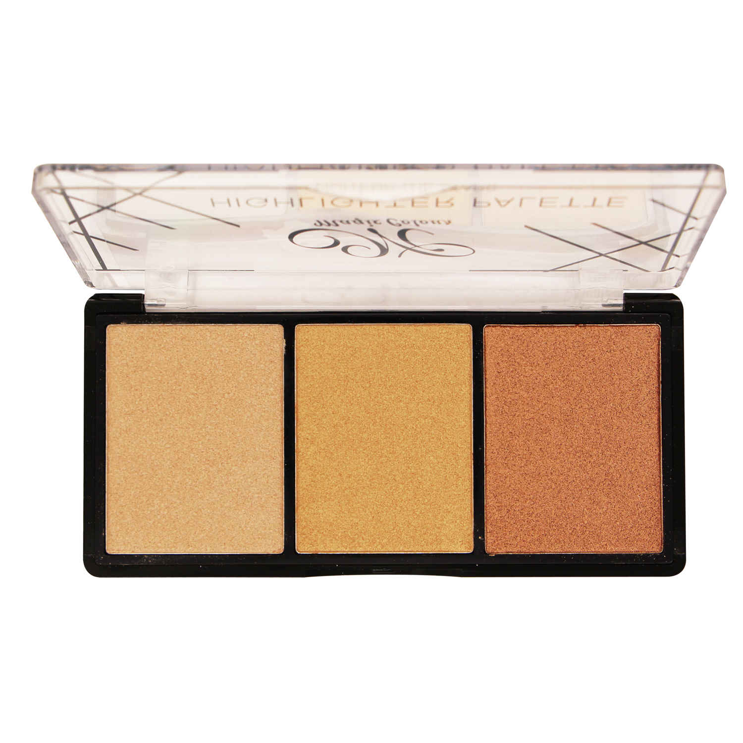 Buy Magic Colour Light Up The Stars Highlighter Bronzer Contour Eyeshadow Palette, Insta Ultra Glow Chrome Metallic Pastel Colours Blusher Shimmer Powder Brick for Face Body Makeup (20gm, Copper Bar 03) - Purplle