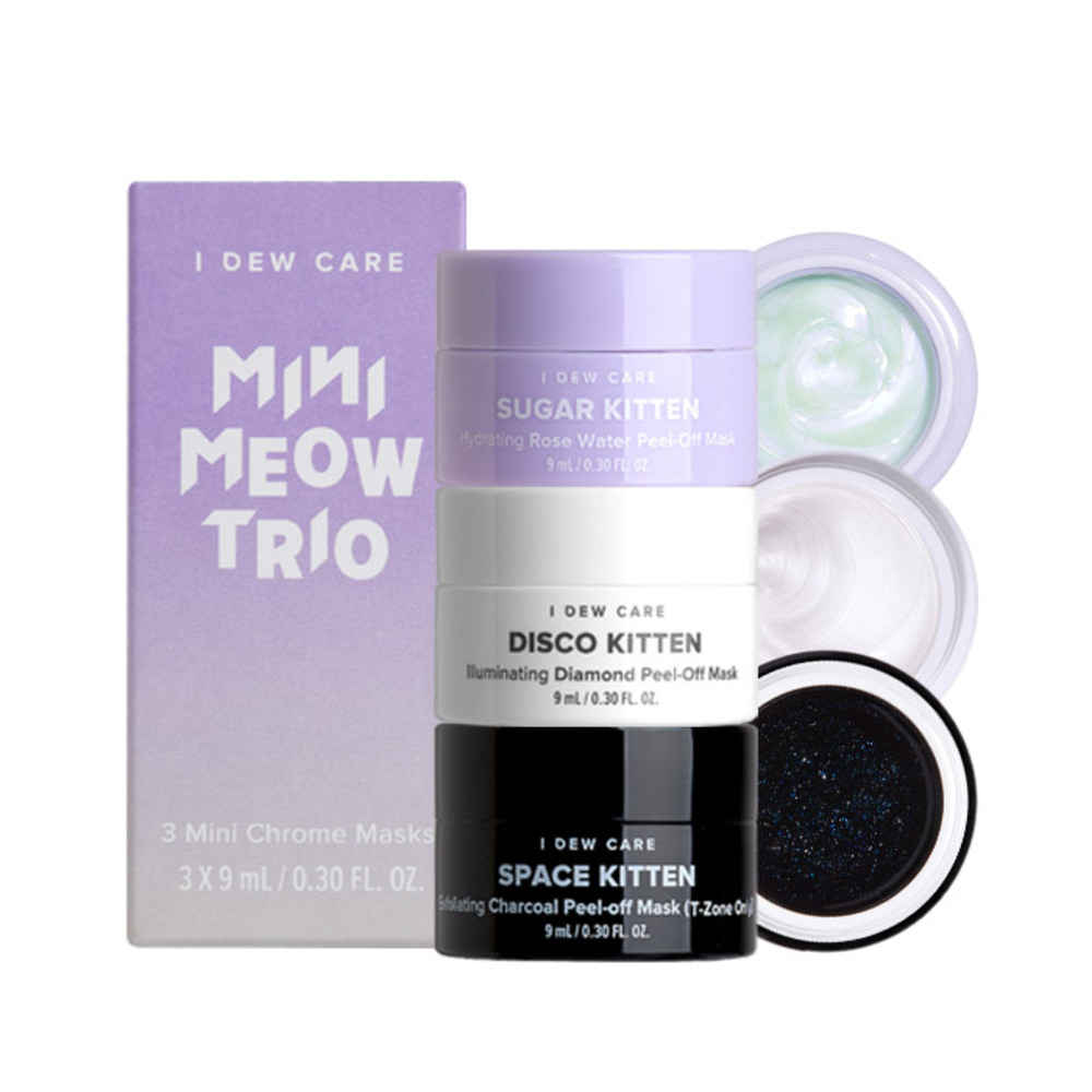 Buy I DEW CARE MINI MEOW TRIO (Charcoal, Diamond, Rose-Water Peel-Off Mask) | Korean Skin Care - Purplle