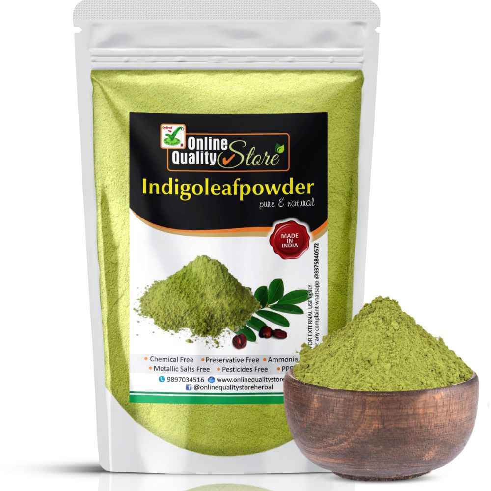 Buy Online Quality Store Indigo powder - 400 g|Organic Indigo Powder | Indigofera Tinctoria | Natural Hair Colorant Black/Brown Hair & Beard |Indigo leaves powder{indigo_powder_400} - Purplle