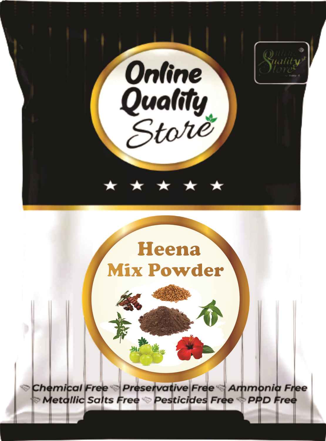 Buy Online Quality Store Henna Mix Powder - 100 g|Mehndi mix powder for body art, beard,hand|henna mix mehandi powder for hair,prem dulhan{Heena_Mix_Powder_100g} - Purplle
