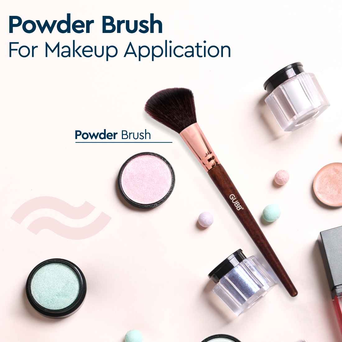 Buy GUBB Powder Brush for Makeup Application - Purplle