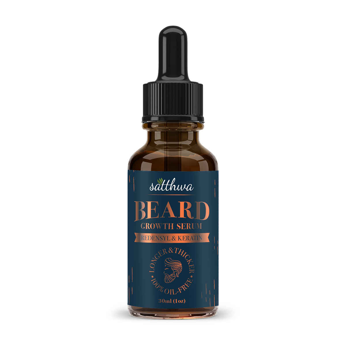 Buy Satthwa Beard Growth Serum - All Natural with Redensyl, Keratin & Biotin-30 ml - Purplle